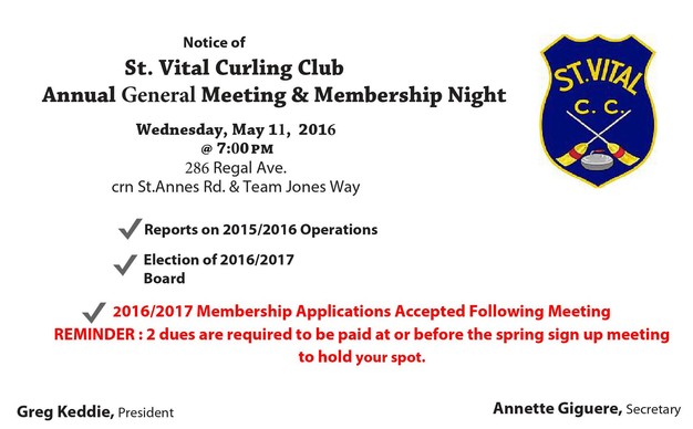 2016 SVCC AGM