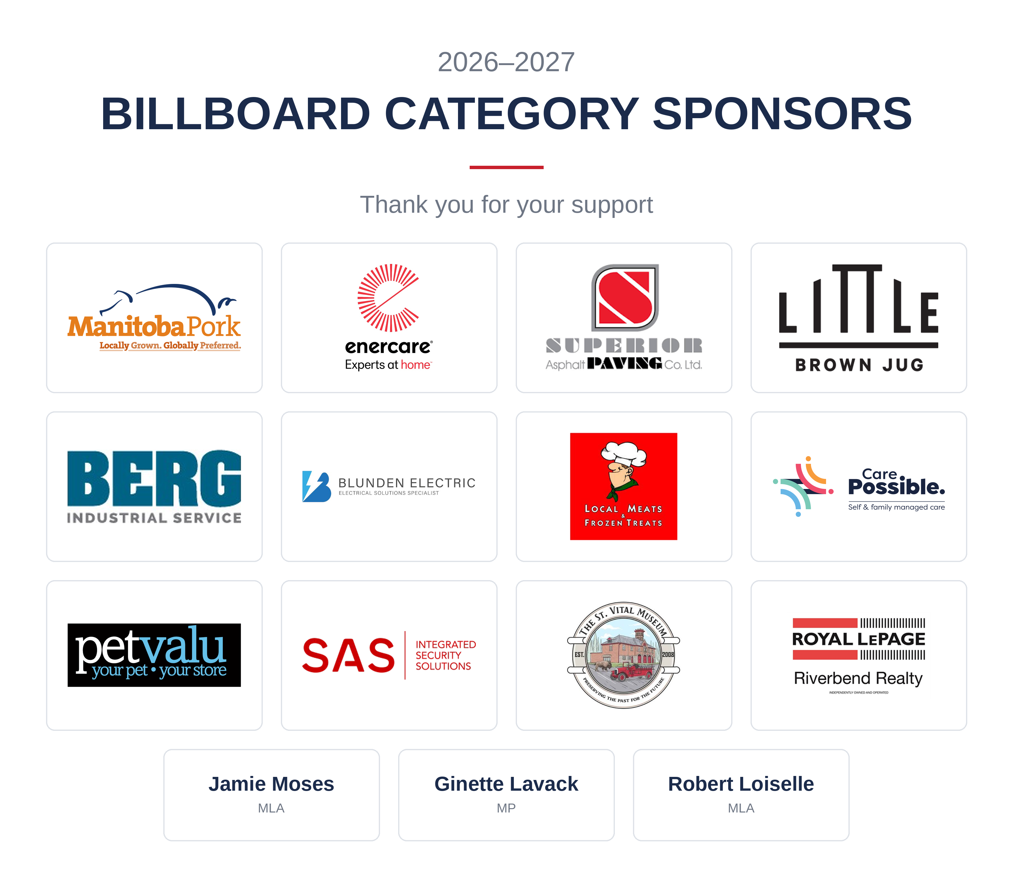 Billboard Sponsors