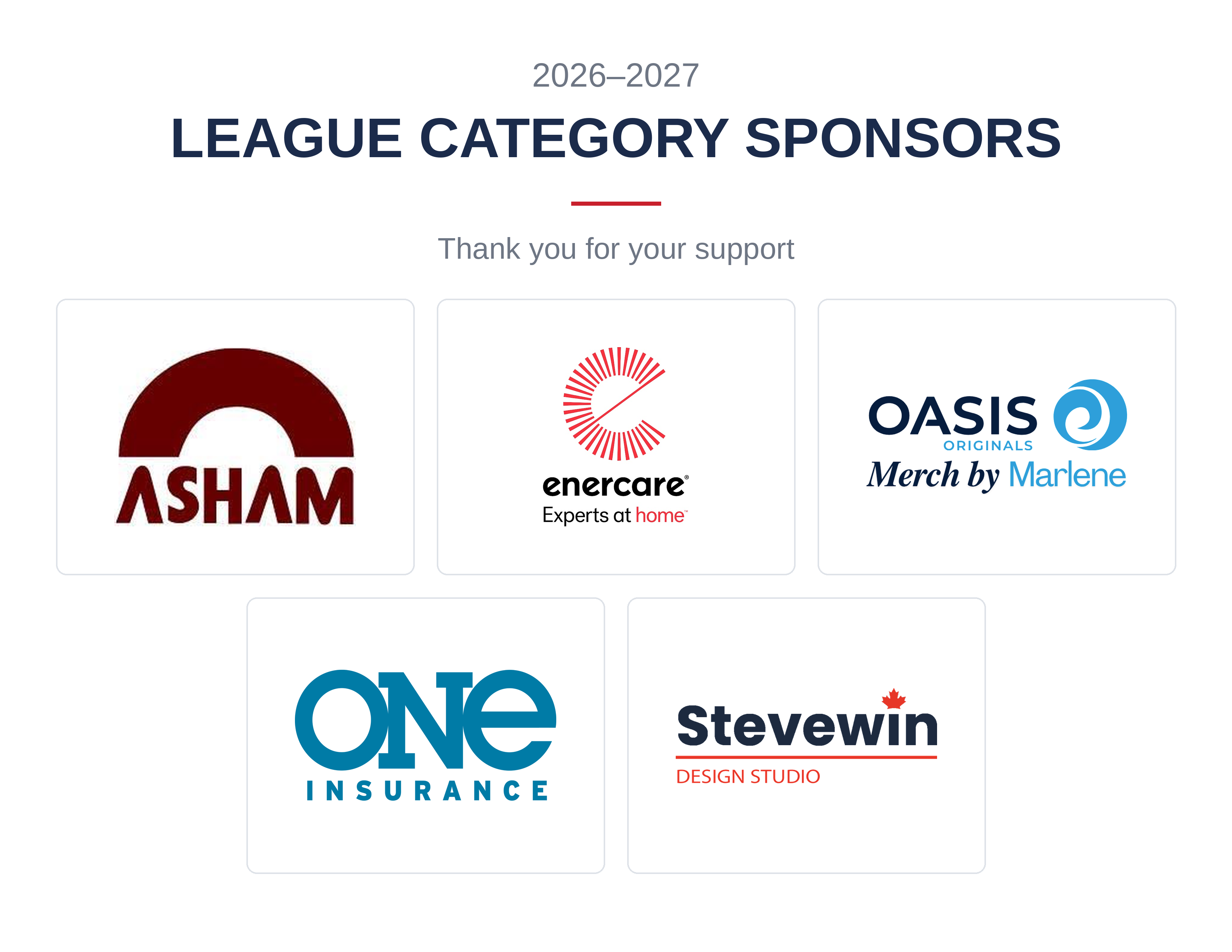 League Sponsors